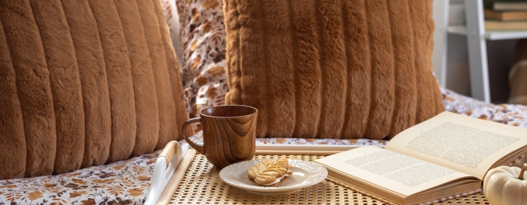 Cozy corner with pillows